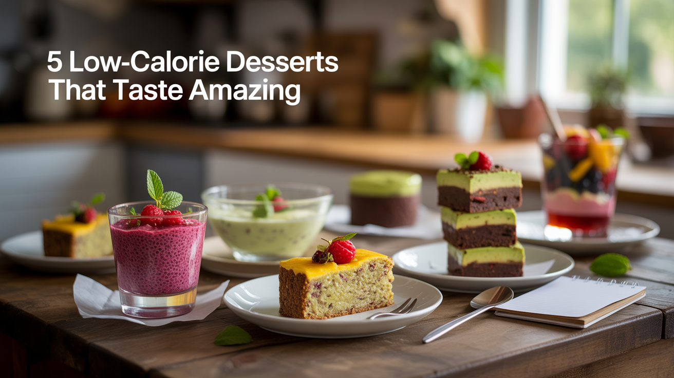 Delicious Low-Calorie Desserts Selection
