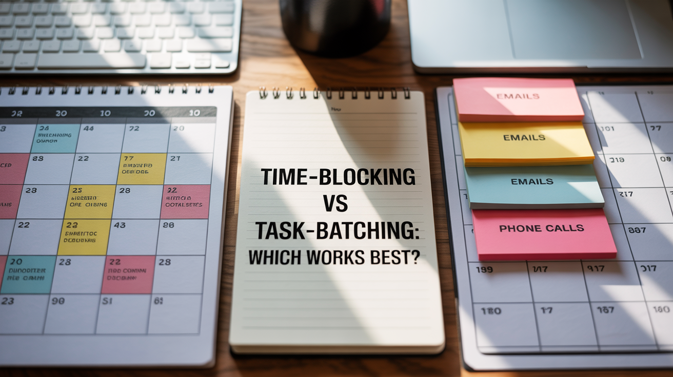 Time-blocking vs Task-batching Productivity Comparison